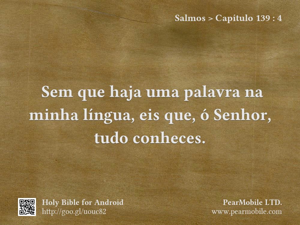 Salmos, Capítulo 139:4